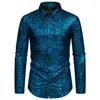 Camisas casuais masculinas leopardo bronzeamento vestido de impressão para homens de manga comprida banquete moda suave confortável sedoso harajuku camisas de hombre