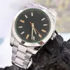 28% OFF watch Watch Antimagnetic mens explorer automatic 40mm stainless steel 904L silver strap sapphire mirror folding buckle luminous 100m milgaus