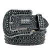 2024 Ceinture de créateur Hommes Femmes Bb Simon Ceinture De Luxe Rétro Aiguille Boucle Ceintures 20 Couleur Cristal Diamant B i B i