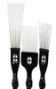Fist Afro Stianless Steel Wide Pick Metal Hair Plast Comb Handle Brush Tänder Svart med SQCIT BABYSKIRT1376394