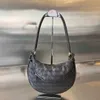 10A 최상위 복제 디자이너 gemelli 숄더 가방 24.5cm 고급 intrecciato 정품 가죽 여성 가방 Harf Moon Handbag with Dust Bag vv062