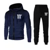 11 digit pattern Mens Sport Sets HoodiesRunning Pants 2Piece Suits Casual Sweatshirts Tracksuit Polka Dot Sportswear 240227