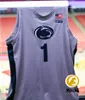 Przychylność Aire Penn State Nittany Lions Basketball Jersey Custom Ace Baldwin Jr. D'ARCO Dunn Braudmundsson Zach Hicks Psu Jerseys