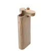 Piroga in legno naturale fatta a mano in legno con tubi in ceramica per tabacco con gancio per pulizia in metallo, portatile6518087