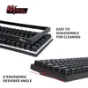 RK ROYAL KLUDGE RK84 75% RGB Teclado Mecânico Modo Triplo BT5024GUSBC 84 Swappable Bluetooth Wireless Gamer 240229