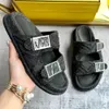 Känn Blue Denim Slides 8x832 Designer Sandaler Kvinnor Mens Sandal Pool Slippers Double Band Flat Slides With Logo Baguette Dekorativa spännen 24SS Letter Sandaler 35 46