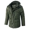 Koude winter herenjas Designer Zuid-Koreaanse Street Wear dikke katoenen jas met capuchon Windjack Verwarming 240223