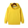 2–12 Jahre Kinder-Kapuzenpullover, Mädchen, Kinder, Jungen, Kleidung, Frühling, Übergröße, solide Oberteile, Sweatshirts, westlicher Stil, Baumwolle mit Kapuze, 240301