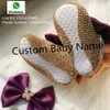 Dollbling Bontique Custom gouden paci vlinder meisje schoenen DIY Mocassins winkel Doop Sapatos Baby Schoenen Gratis UK levering 240227