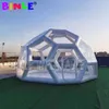 ブロワーPVC付きカスタマイズされたサイズのインフレータブルフットボールバブルハウス、サッカー構造透明な大きな高級キャンプテント付き4MD（13.2フィート）