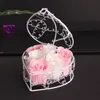 Valentinstag-Rosen, vergoldete Eisenkorb-Blume, künstliche Seifenrose, Hochzeit, Geburtstag, Muttertagsgeschenk