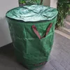 Sacos de armazenamento Saco de resíduos de quintal com 4 alças Heavy Duty Nylon Garden Lawn Folha Grande Capacidade Versátil Dobrável Reciclagem de Acampamento
