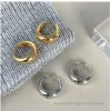 designer bijoux earingLetter Design Boucles d'oreilles Cercle Simple Nouvelle Mode Stud Femmes Hoop Boucle D'oreille Pour Femme Haute Qualité 2 Couleur Bijoux