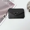 Keychains Designer Wallet Coin Purse Keychains Zippy Lady Fold Card Passport flower Purses key Pouch 9 colors 240303