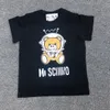 キッズデザイナー服ベビー服の子供デザイナーTシャツモスクガールズボーイズTシャツ半袖夏ベアレターブラックホワイトピンクキッド服dhgate