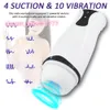 Deep Throat Stimulation Elektrische Männer Penis Stroker Masturbation Tasse Sex Spielzeug Automatische Saugen Vibrierender Männlicher Masturbator Für Mann