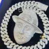 Designer-Halsketten mit Diamant-Tester, kubanische Link-Halskette für benutzerdefinierte Anhänger, 18 mm, Hip-Hop-Männerschmuck, große Halsketten, VVS-Moissanit-kubanische Kette, kostenloser Versand
