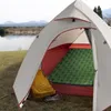 Colchão inflável portátil ultraleve, esteira de ar para mochila, cama dobrável à prova d'água, viagem, acampamento com travesseiro240227