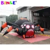 En gros 5 mW (16,5 pieds) avec ventilateur géant gonflable araignée d'Halloween/animal araignée noire pour le toit Jouets décoration hantée