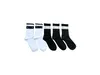 Lyxdesigner Mens och Womens Socks Black and White Alternating High Tube Sports Socks Classic and Bekväm ren bomullstickade strumpor 5 par per låda strumpor