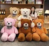 Géant 95120140 cm doux ours en peluche jouets en peluche ours rose brun Super grand oreiller câlin coussin Animal enfants cadeau d'anniversaire AA2207835105