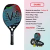 Shark Camewin 2023 Tennis de plage 3K entièrement en Fiber de carbone visage grossier Feminino Raquete cadre professionnel Masculina 240223