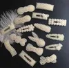 Mode Parel Haar Clip Drukknoop Haarspelden voor Vrouwen Zoete Parel Haarspeld Haarspeldjes Sieraden Dame Barrette Stok XB17009791