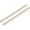 Hip Hop Trend Single Row Diamond Inlaid Tennis Chain Wholesale for Men and Womens Necklaces Natural Diamond Solid Gold Chain