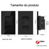 ZigBee Smart Braziliaanse wandbus USB Tomada Electric Brazilië PLUTLINE PUNCT PC Glazen paneel Remote Tuya Smartlife Alexa Home 240228