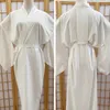 Ethnic Clothing Japanese Traditional Kimono Juban Women White Yukata Bottom Lining With Belt Haori Intimate Inner Wear Underwear