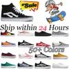 2024 Old Skool Men Women Flat Shoes Designer Skateboard Sneakers Black White Green Red Navy Mens Fashion Sports Trainers Casual Shoes 36-44