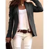 دعاوى المرأة للنساء الأعمال الأنيقة ol Coat Suit Suit Slim Solid Solid Long Sleeve Jackets Blazer Outerwear Womens Womens Gring