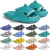 gratis verzending designer shark slides sandaal slipper sliders voor mannen vrouwen sandalen slide pantoufle muilezels heren slippers trainers slippers sandles color100