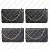 Ladies Fashion Casual Designe Luxury Woc 19CM Diamond Caviar & Sheepskin Chain Bag Crossbody Wallet Shoulder Bag TOTE Handbag Top Mirror Quality AP0250 Purse Pouch