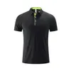 LL Outdoor Men's Polo Shirt Mens Quick Dry Sweat-wicking Short Top Male Short Sleeve High Quantity