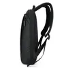 Sac à dos noir mode Simple ordinateur portable collège étudiant sac d'ordinateur hommes 15 pouces étanche léger voyage scolaire