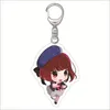 Keychains Cute Anime Oshi No Ko Acrylic Keychain 6cm Cartoon Hoshino Ai Akuamarin Rubii Figur Key Chain Bag Pendant Ornament Gift