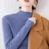 Pulls pour femmes 2024 Automne et hiver Pull en cachemire Femme Col roulé Lâche Dames Pull Femmes