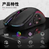 Souris de jeu filaire, 7200 DPI, optoélectronique, 10 boutons, Macro définition RGB, jeu Esports, professionnel, manger du poulet