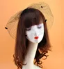 Headpieces Black Bridal Net Birdcage Veils Charming Wedding Veil Halloween Hats Fascinator Face Veil2145545