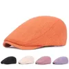 Berets Retro Herren Hüte Hut für Frauen Baumwolle Visiere Fischgräten Flache Kappen Casual Künstler Schirmmütze Gorras