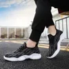 Fashion Running Shoes Breathable Shoes Student Wild Personality Sports Shoes Comfortable Non-slip Running Casual Shoes Hot SellF6 Black white