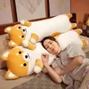 130cm Giant Long Shiba Inu Dog Plush Toy Throw Pillow Stuffed Soft Animal Corgi Chai Cushion Kawaii Birthday Valentine Present 240223