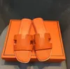 Moda Mulheres Chinelos Designer Sandálias Senhoras Salto Liso Verão Preguiçoso Slides Couro Borracha Verão Praia Flip Flops Mulheres Casual Slipper Slide 35-42