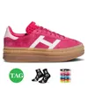 Bold Designer Femme Casual Chaussures Épaisses Semelles Rose Glow Gum Veet Femmes Formateurs Og Vegan Crème Collegiate Vert Dhgate Jogging Marche Sport Baskets