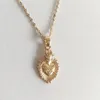 Pendant Necklaces Arrivals Gold Color Jesus Heart Necklace For Women Girl Delicate Unique Casual Trendy Lovely Jewelry