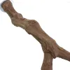 Giocattoli 25 cm Legno Naturale Pet Pappagallo Forchetta di Legno Grezzo Albero Ramo d'uva Stand Cremagliera Giocattolo Ramo di Uccelli Stand Posatoi per Accessori Gabbia per Uccelli