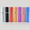 Free epacket 5ml Mini Portable Refillable Perfume Atomizer Colorful Spray Bottle Empty Perfume Bottles fashion Perfume Bottle