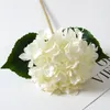 Fleurs décoratives simulées boule brodée unique, Bouquet d'ornement de fleurs, décoration de mariage, tête de feuille artificielle