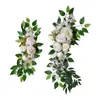 Decoratieve bloemen 2 stuks handgemaakte kunstbloem boog decor slinger bloemen voor vakantie bruiloft receptie